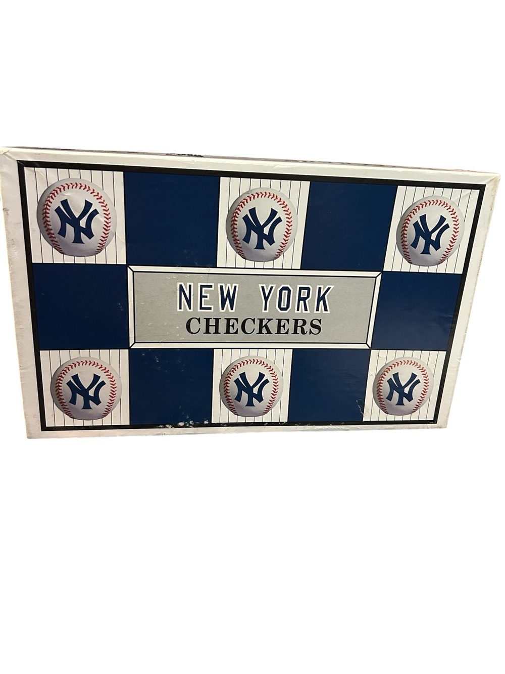 Vintage 1997 New York Yankees Vs Boston Red Sox Checkers Board game EUC